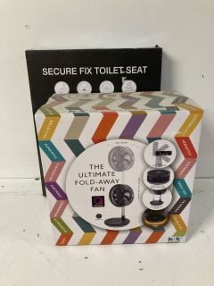 2 X ITEMS TO INCLUDE SECURE FIX TOILET SEAT