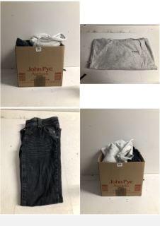 BOX OF PREMIUM DESIGNER CLOTHING IN VARIOUS SIZES & STYLES - APPROX RRP £250