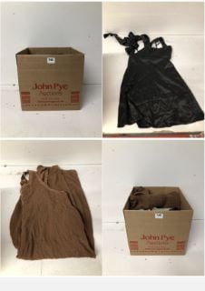 BOX OF PREMIUM DESIGNER CLOTHING IN VARIOUS SIZES & STYLES - APPROX RRP £250