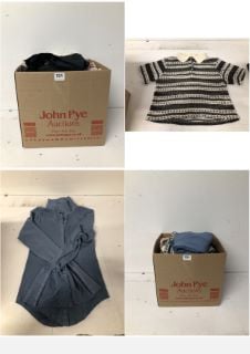 BOX OF PREMIUM DESIGNER CLOTHING IN VARIOUS SIZES & STYLES - APPROX RRP £250