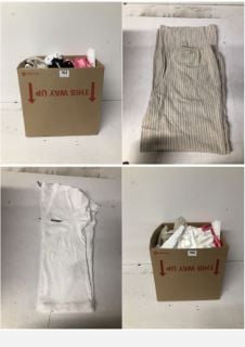 BOX OF PREMIUM DESIGNER CLOTHING IN VARIOUS SIZES & STYLES - APPROX RRP £250