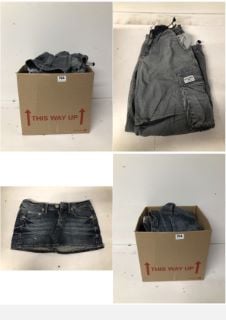 BOX OF PREMIUM DESIGNER CLOTHING IN VARIOUS SIZES & STYLES - APPROX RRP £250