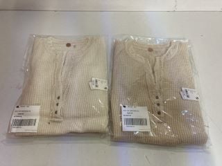 2 X COLT TOP IN IVORY SIZE XS RRP: £58 EACH