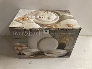 OVER & BACK DINNERWARE SET