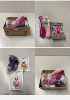 BOX OF ADULT SEX TOYS IN VARIOUS SIZES & STYLES (18+ ID REQUIRED)