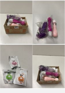 BOX OF ADULT SEX TOYS IN VARIOUS SIZES & STYLES (18+ ID REQUIRED)