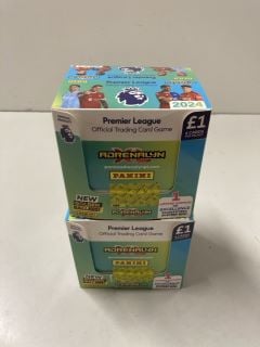 2 X PREMIER LEAGUE PANINI TRADING CARD BOXES WITH 70 PACKS IN EACH BOX - TOTAL RRP £140