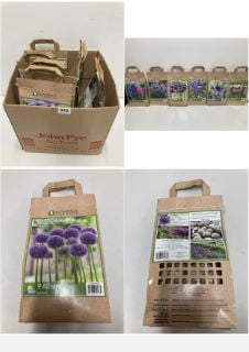 BOX OF VARIOUS LONGFIELD GARDENS FLOWER BULBS TO INCLUDE 9 ALLIUM