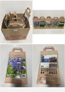 BOX OF VARIOUS LONGFIELD GARDENS FLOWER BULBS TO INCLUDE 80 SCILLA