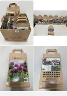 BOX OF VARIOUS LONGFIELD GARDENS FLOWER BULBS TO INCLUDE 4 ALLIUM