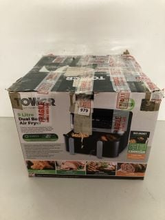 TOWER 9 LITRE DUAL BASKET AIR FRYER