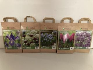 BOX OF VARIOUS LONGFIELD GARDENS FLOWER BULBS TO INCLUDE 100 IRIS