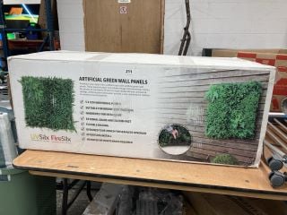 BOX OF ARTIFICIAL GREEN WALL PANELS