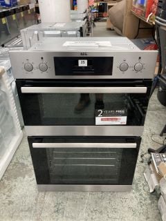 AEG BUILT-IN DOUBLE OVEN MODEL DEB331010M RRP £479