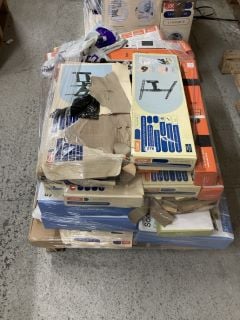 PALLET OF VARIOUS TV MOUNTS (PLEASE NOTE THESE ITEMS ARE WATER DAMAGED)