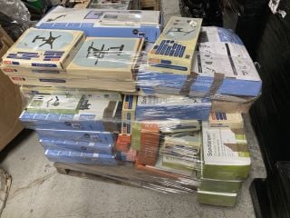 PALLET OF VARIOUS TV MOUNTS (PLEASE NOTE THESE ITEMS ARE WATER DAMAGED)