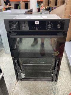 ZANUSSI BUILT-IN DOUBLE OVEN MODEL ZKCNA7KN (SMASHED GLASS) RRP £549