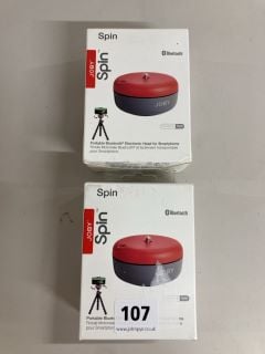 2 X JOBY SPIN ELECTRONIC TRIPOD HEADS