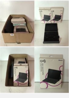 A BOX OF A VARIETY OF PHONE AND TABLET PROTECTIVE CASES