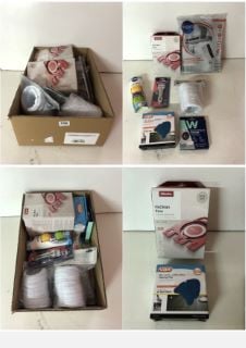 BOX OF HOMEWARES TO INCLUDE MICROFIBRE CLEANING PADS