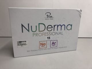 PURE DAILY CARE NU DERMA PROFESSIONAL SKIN THERAPY WAND WITH NEON AND ARGON APPLICATORS