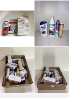 BOX OF CONSUMABLES TO INCLUDE DRAIN UNBLOCKER