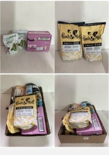 BOX OF VARIOUS PET FOODS