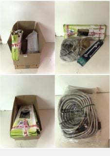 BOX OF HOMEWARES TO INCLUDE SHOWER HOSES