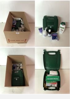 BOX OF OXIDANT CREAM AND A FIRST AID KIT