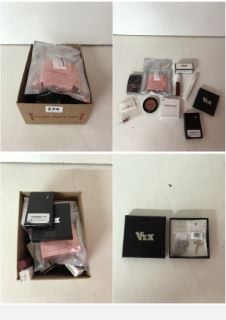 BOX OF BEAUTY PRODUCTS TO INCLUDE FAKE LASHES