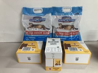 PET PRODUCTS TO INCLUDE AMERICA CAT LITTER