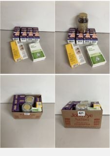 BOX OF HEALTHCARE PRODUCTS TO INCLUDE ABIDEC BABY IMMUNE SUPPORT