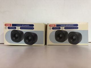 2 X LOGITECH PC SPEAKERS SETS