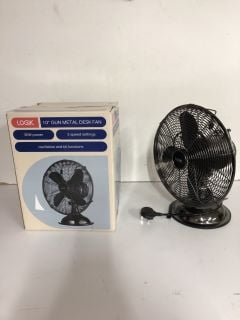 2 X LOGIK DESK FANS