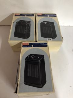 3X LOGIK CERAMIC HEATERS