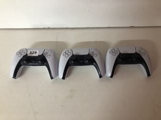 3 X SONY PLAYSTATION 5 DUAL SENSE WIRELESS CONTROLLERS