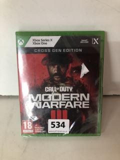 XBOX SERIES X MODERN WARFARE (18+ AGE RESTRICTED ITEM ID MAY BE REQUIRED SEALED)