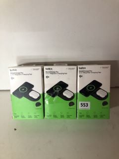 3 X BELKIN BOOST CHARGE PRO CHARGING PADS