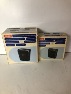 2 X LOGIK PAPER SHREDDERS