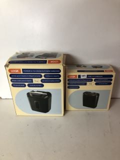 2 X LOGIK PAPER SHREDDERS