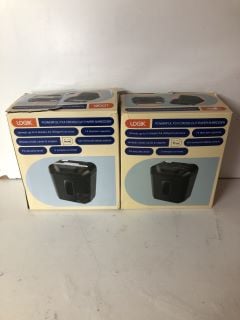 2 X LOGIK PAPER SHREDDERS