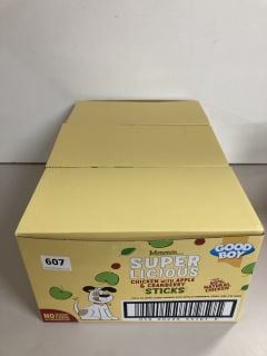 THREE BOXES OF SUPERCILIOUS DOG STICKS BBE 24/10/24