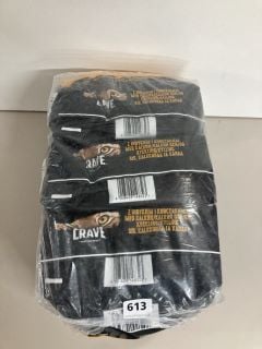 THREE SACKS OF CRAVE PET FOOD BEE 11/24