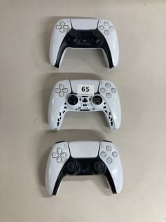 3 X SONY PLAYSTATION 5 DUAL SENSE WIRELESS CONTROLLERS