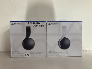 2 X PLAYSTATION GAMING HEADSETS