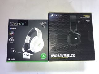 2 X GAMING HEADSETS TO INCLUDE RQZER KAIRA PRO