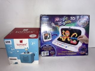 VTECH MAGIC 3D LIGHTS SET AND A TONIES STARTER SET