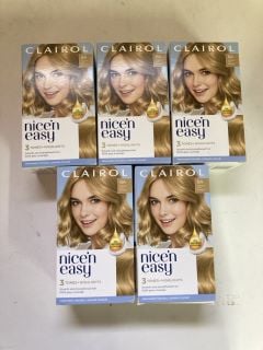 FIVE PACKS OF CLAIROL HAIR DYE