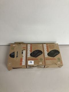 2 X ADX FIREPOWER GAMING MICE