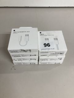 7 X APPLE CHARGING CABLES